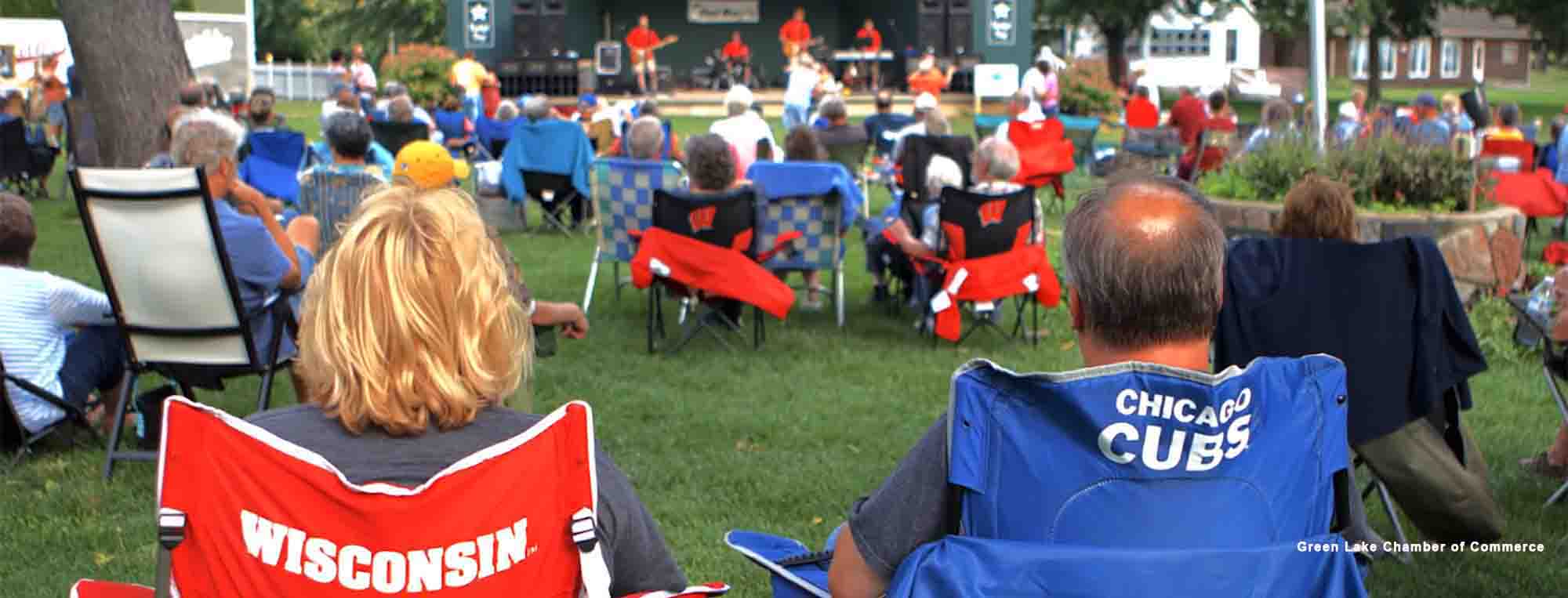 Green Lake Wisconsin Concerts in the Park Adeline's House of Cool