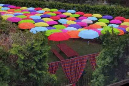 Adeline's House of Cool Umbrella Garden